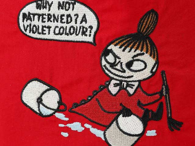ムーミン　リトルミイ　スナフキンの刺繍