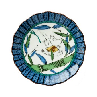 ムーミンが九谷焼の小皿に、五彩を活かした日本画のようなデザイン ...