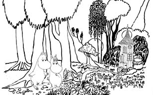 「Moominfamily's Songbook」下絵原画