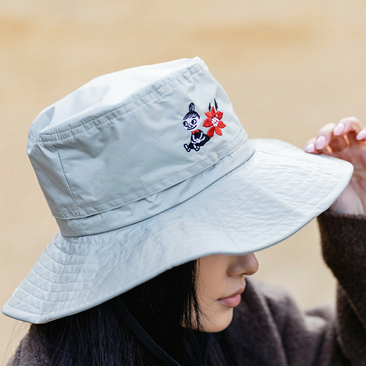 レインハット（ワンポイント刺しゅう/グレージュ）