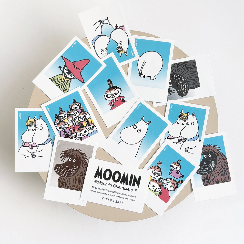ムーミン証明写真風シール（ムーミン/ご先祖さま/ヨクサル/リトルミイときょうだい/ムーミンとスノークのおじょうさん）
