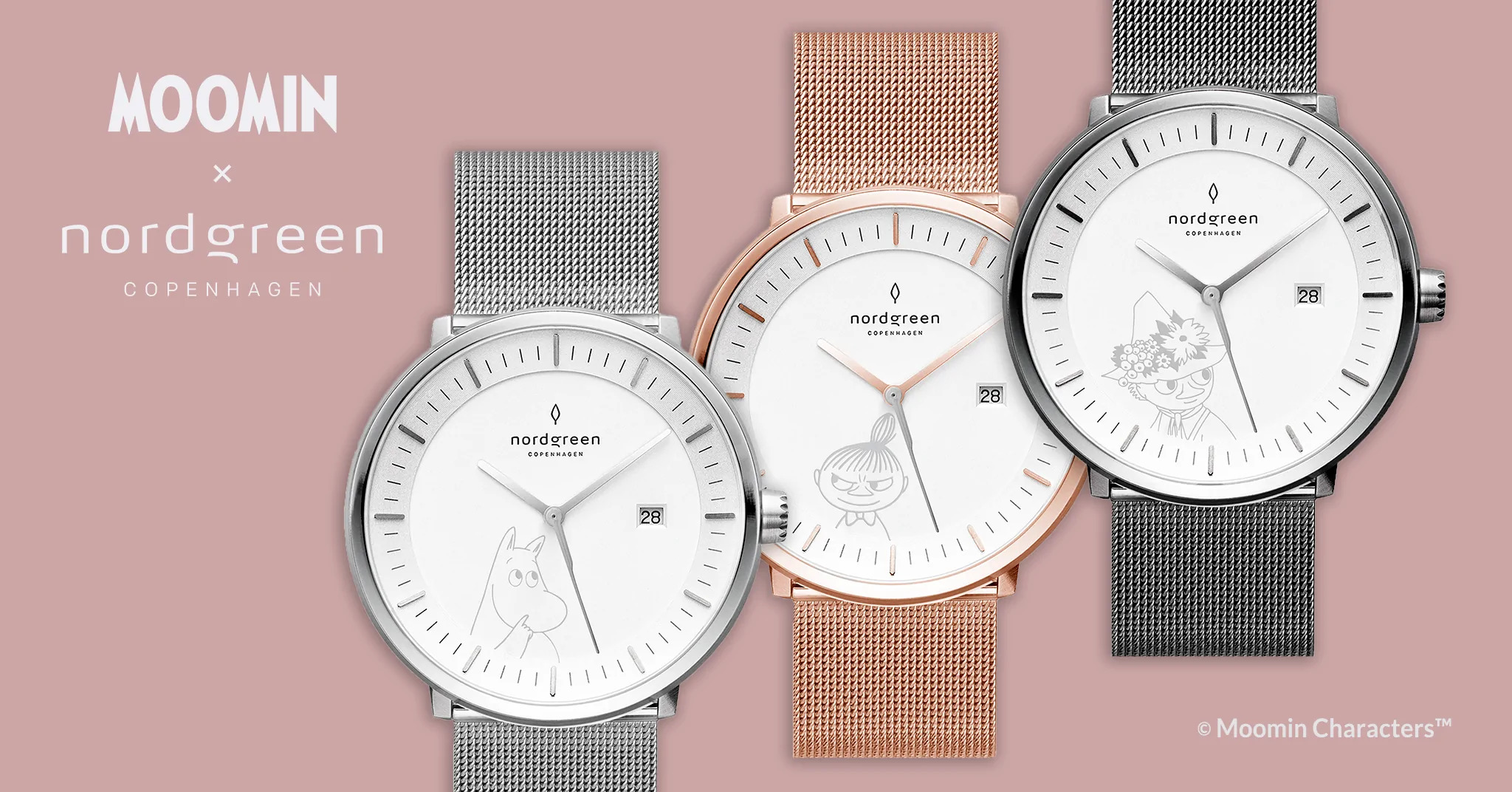 Moomin × Nordgreen】腕時計が数量限定で発売！北欧デザインの時計