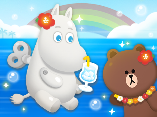 LINE POP2」「ムーミン」とコラボ開始！限定コラボアイテムが