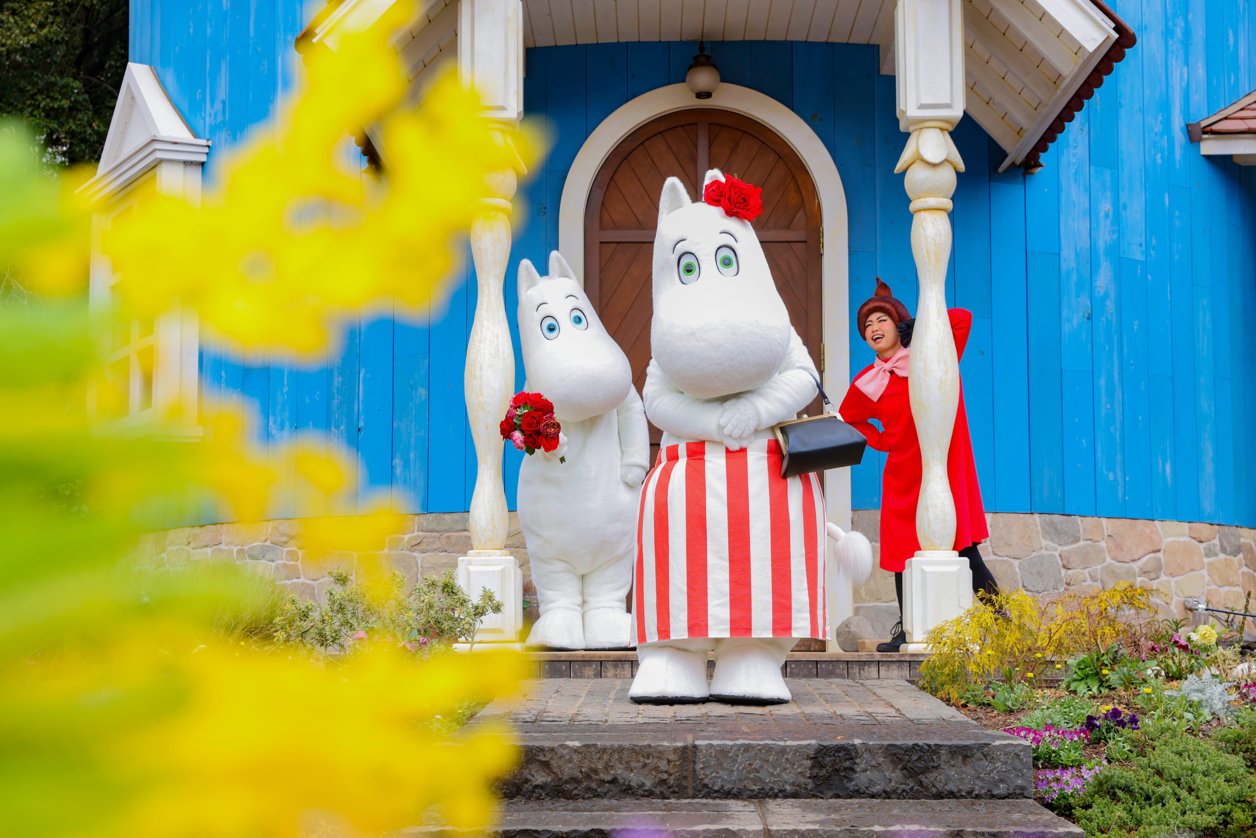 ムーミンバレーパークでムーミンママをモチーフにした母の日のお祝い